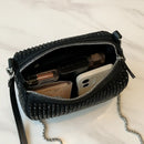 Bolsa Alure™ – Bolsa Feminina de Festa com Glitter, Strass e Alça de Corrente