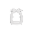 Clear silicone Clipe Dilatador Nasal Magnético Antirronco nasal clip designed to reduce snoring and improve breathing during sleep.