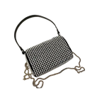 Bolsa Alure™ – Bolsa Feminina de Festa com Glitter, Strass e Alça de Corrente