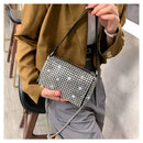 Bolsa Alure™ – Bolsa Feminina de Festa com Glitter, Strass e Alça de Corrente