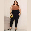 Body BellaCurve™ Plus Size – Modelador com Decote Quadrado em Tecido Ana Ruga