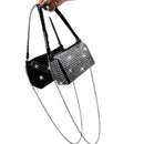 Bolsa Alure™ – Bolsa Feminina de Festa com Glitter, Strass e Alça de Corrente