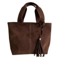Bolsa Feminina de Camurça Sintética com Franjas Estilo Boho Chic | Tendência Inverno 2025