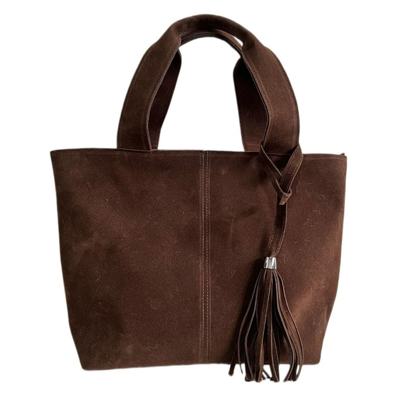 Bolsa Feminina de Camurça Sintética com Franjas Estilo Boho Chic | Tendência Inverno 2025