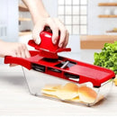 SlicePro™ – Fatiador Multiuso com 6 Lâminas, Recipiente de 1,5L e Protetor de Mãos