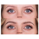 Antes e depois aplicado na modelo