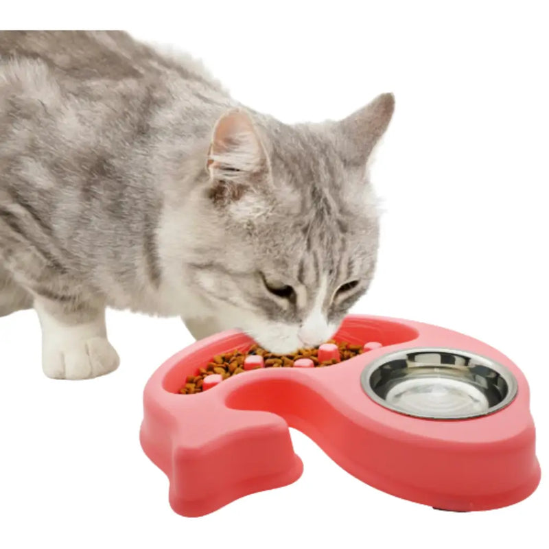 SlowPets™ – Comedouro Inteligente Antivômito para Pets de Pequeno Porte