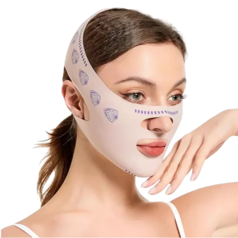 SkinLift Pro – Máscara de Contorno Facial com Efeito Lifting e Redução de Papada