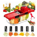 SlicePro™ – Fatiador Multiuso com 6 Lâminas, Recipiente de 1,5L e Protetor de Mãos