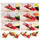 SlicePro™ – Fatiador Multiuso com 6 Lâminas, Recipiente de 1,5L e Protetor de Mãos