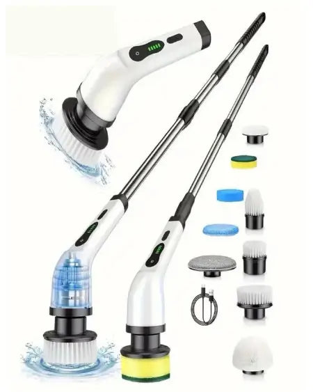 Escova de Limpeza PowerClean 9X - 9 em 1 Recarregável