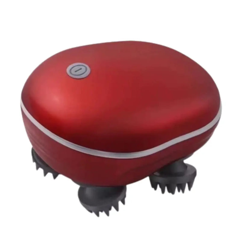 massageador capilar vermelho